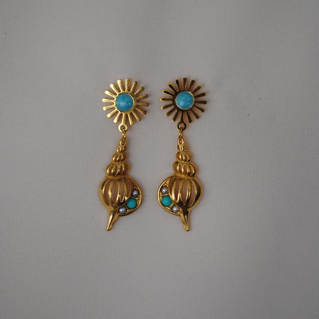 Pendientes Caracola Solar