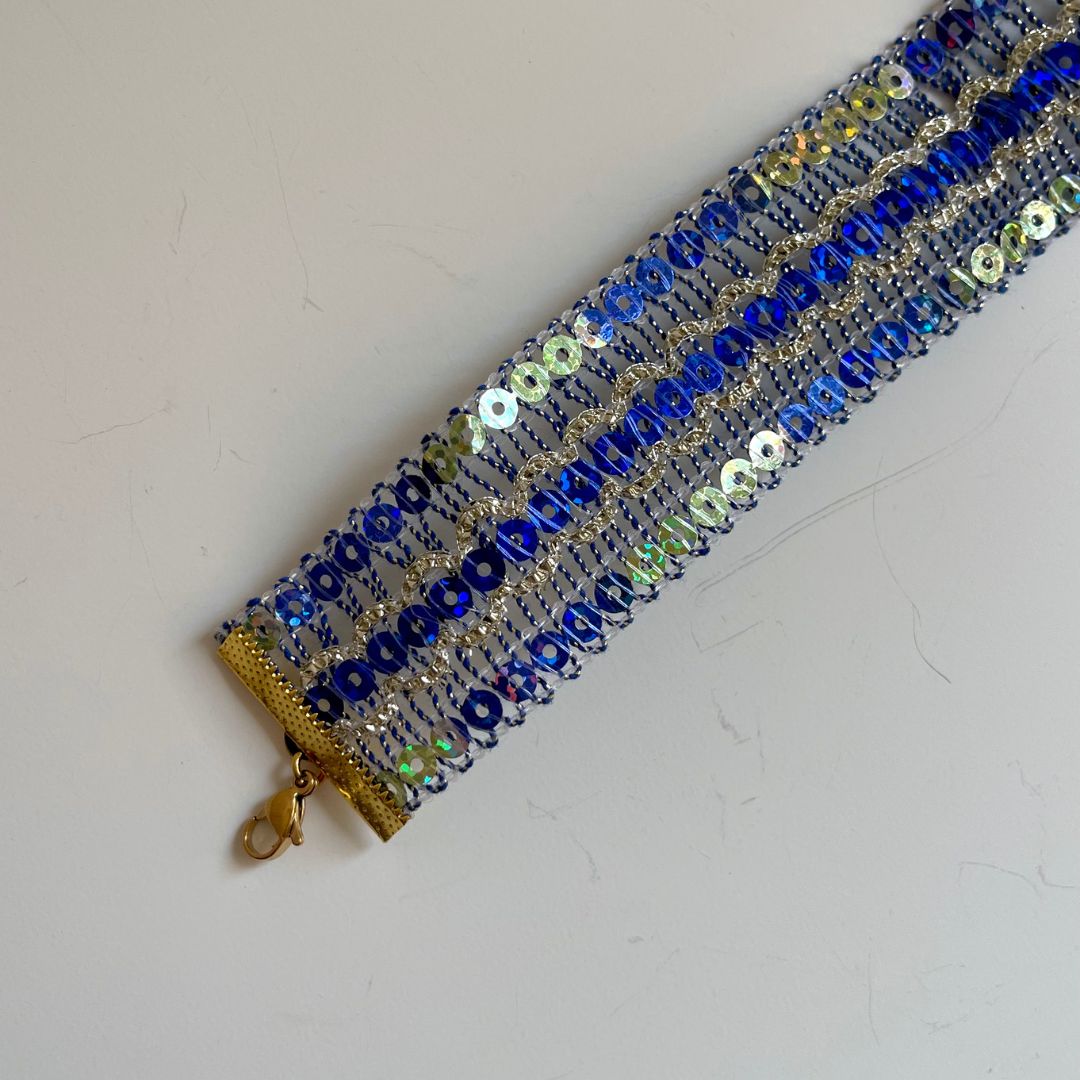 Choker triple brillo