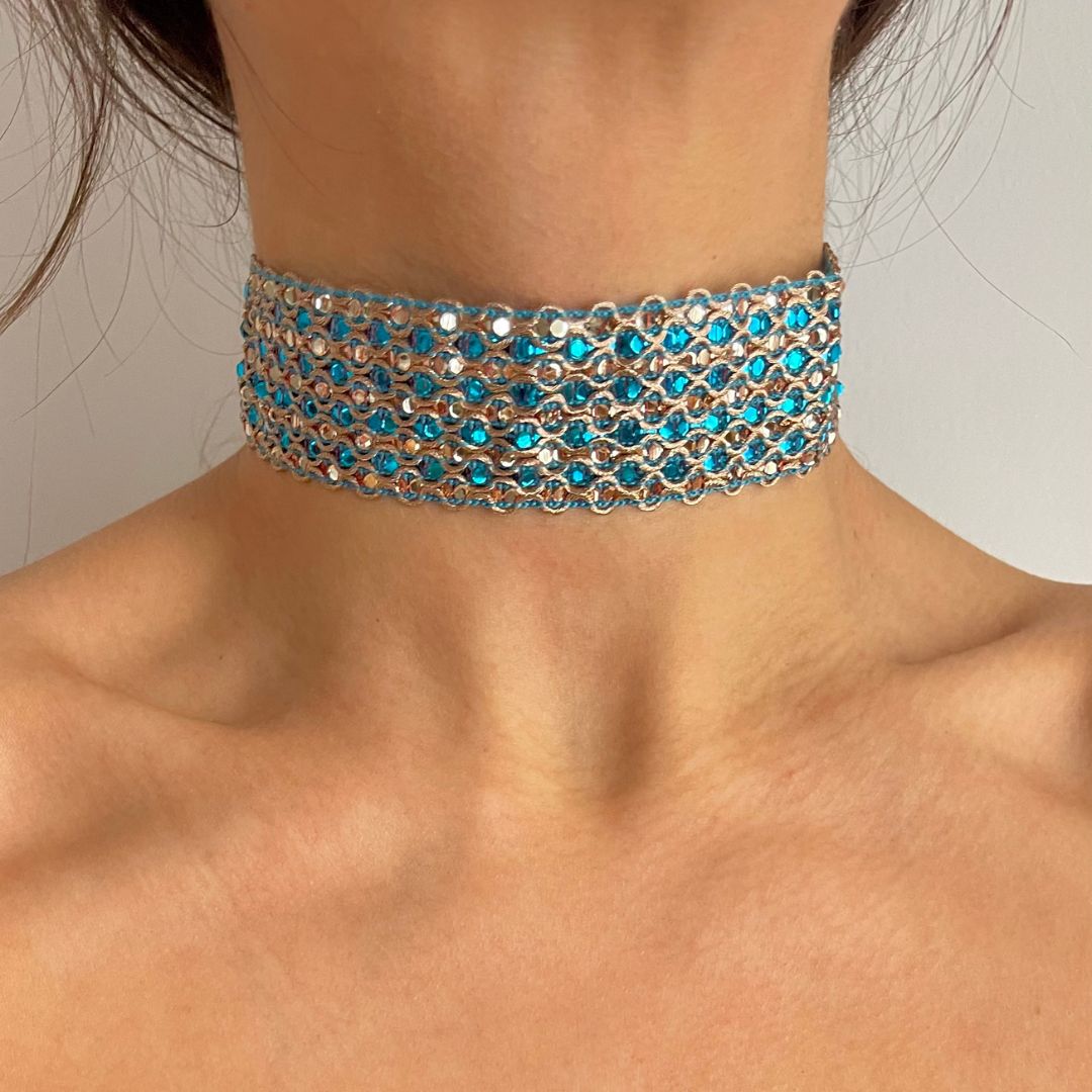 Choker brillo total
