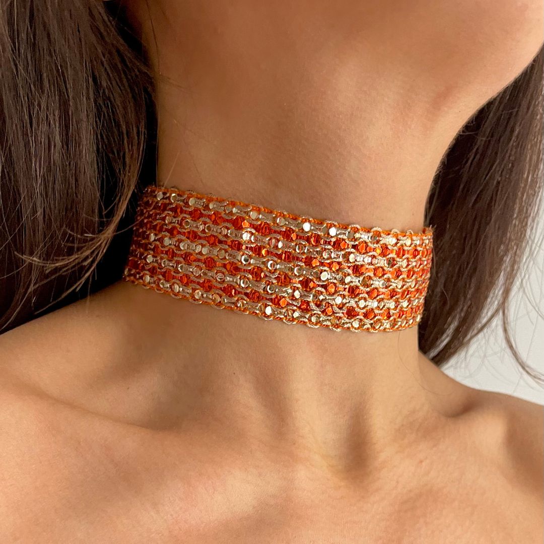 Choker brillo total
