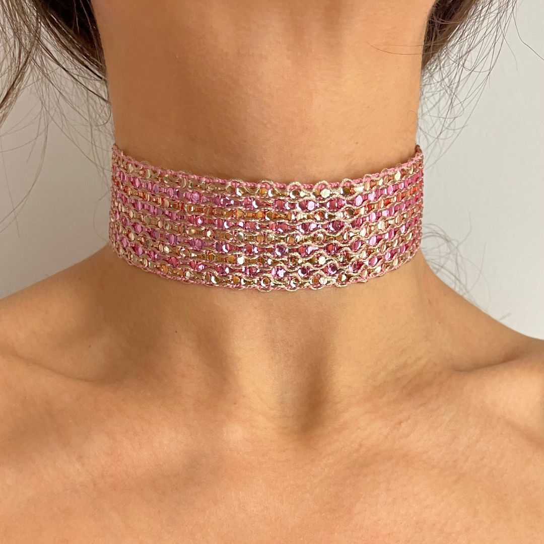 Choker brillo total