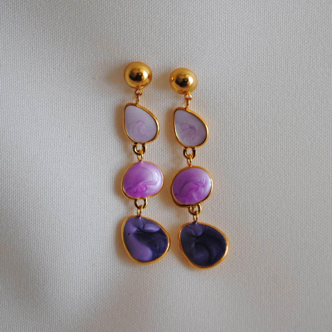 Pendientes Violeta