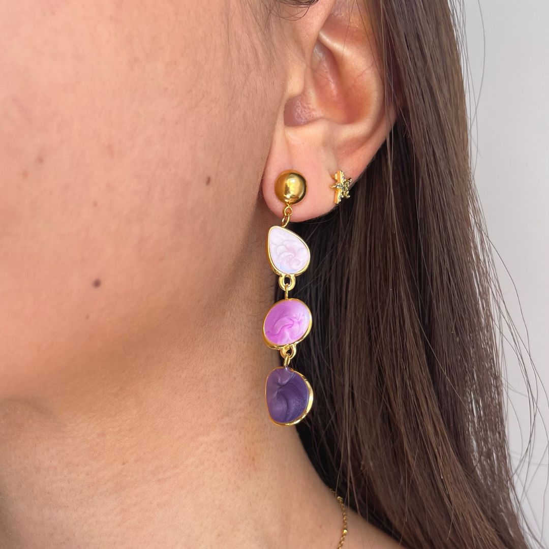 Pendientes Violeta