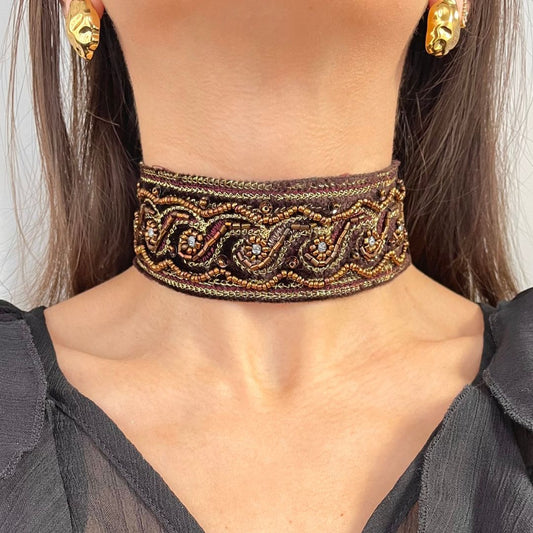 Choker Bruma Marrón