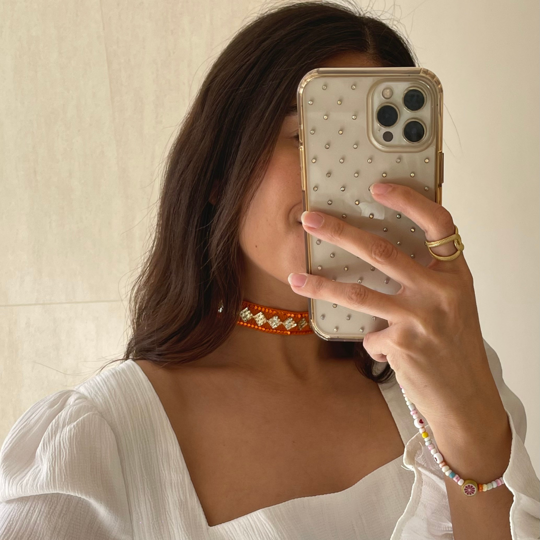 Choker con rombos