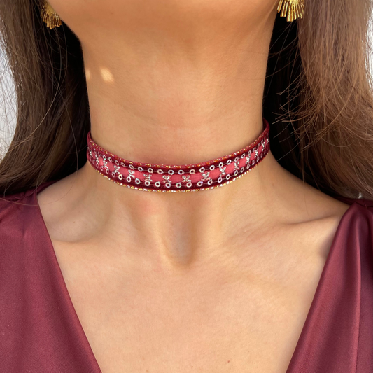 Choker detalles terciopelo