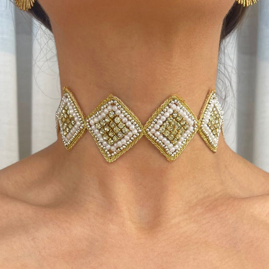 Choker rombos dorado | Edición Limitada