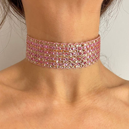 Choker brillo total